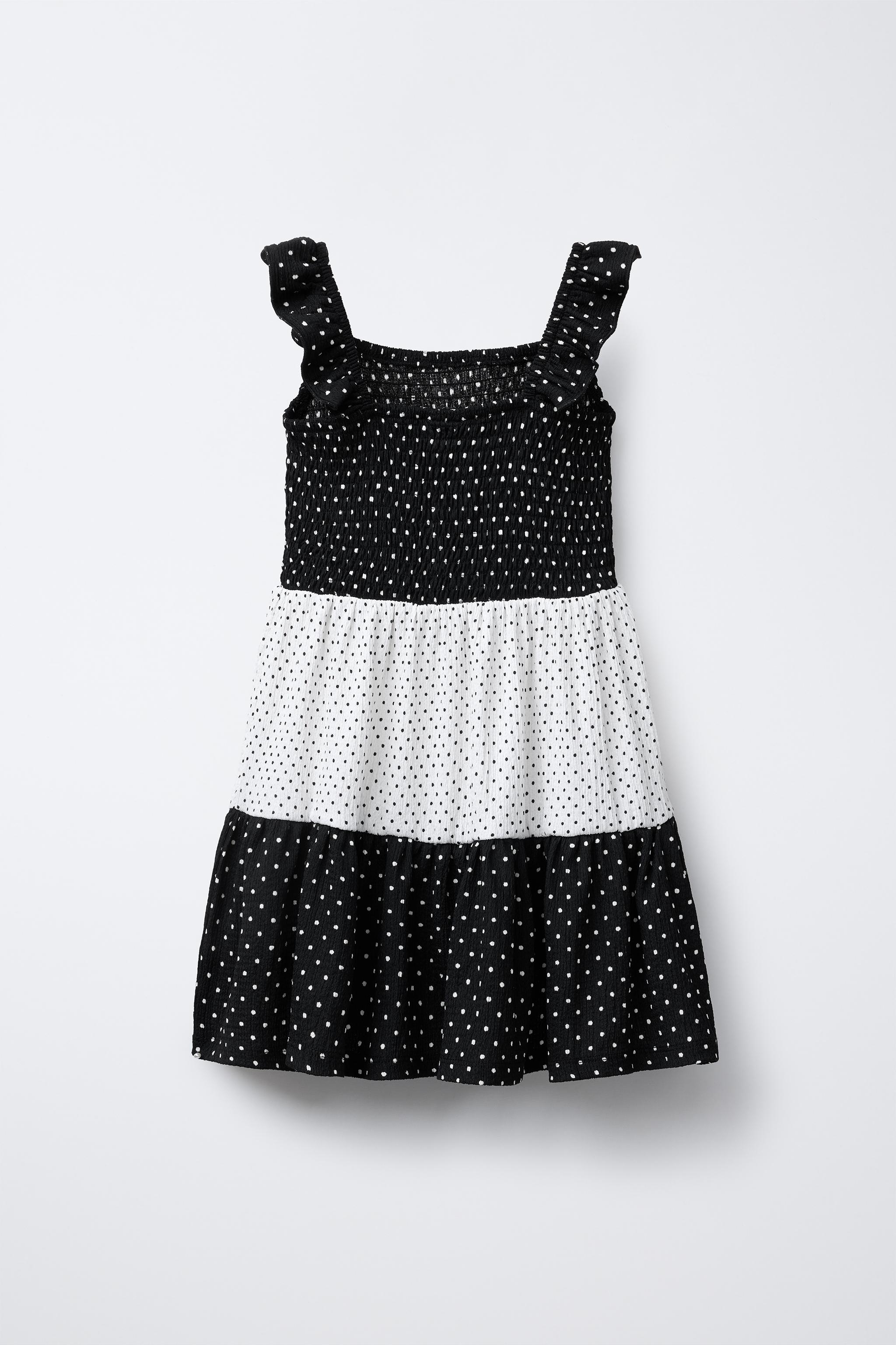 ROBE À EMPIÈCEMENTS POIS